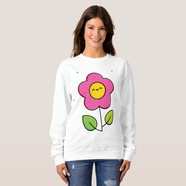 Sudadera Flor hermosa (Anverso completo)