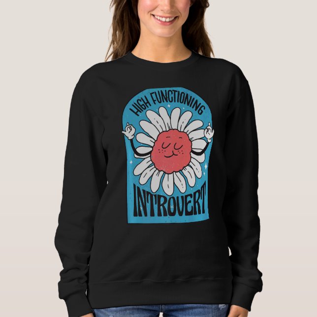 Sudadera Flor introvertida antisocial (Anverso)
