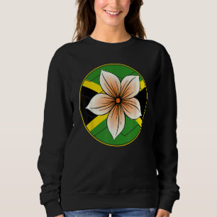 Sudadera Flor Jamaica Vacaciones Bandera de Jamaica Patriót