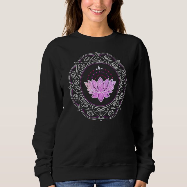 Sudadera Flor Lotus Mandala Yoga Lotus Lotus (Anverso)