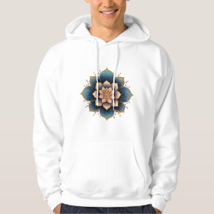 Sudadera Flor Mandala Lotus con cristales resplandecientes