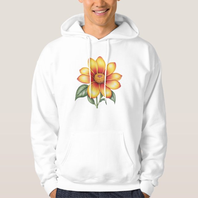 Sudadera Flor naranja (Anverso)