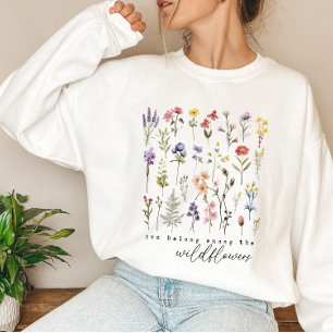 Sudadera Flor retro silvestre