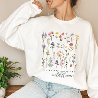 Sudadera Flor retro silvestre