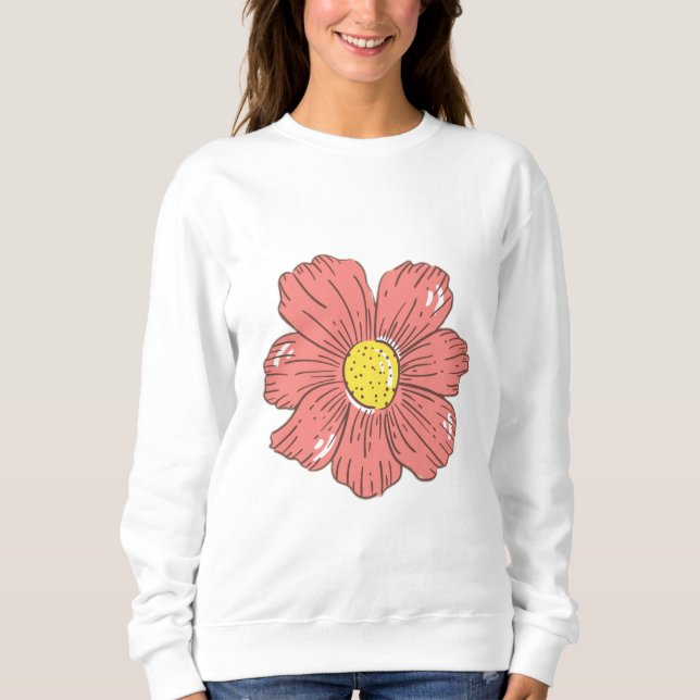 Sudadera Flor roja (Anverso)