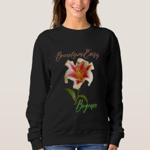 Sudadera Flor rosa y amarilla de begonia, flor lo