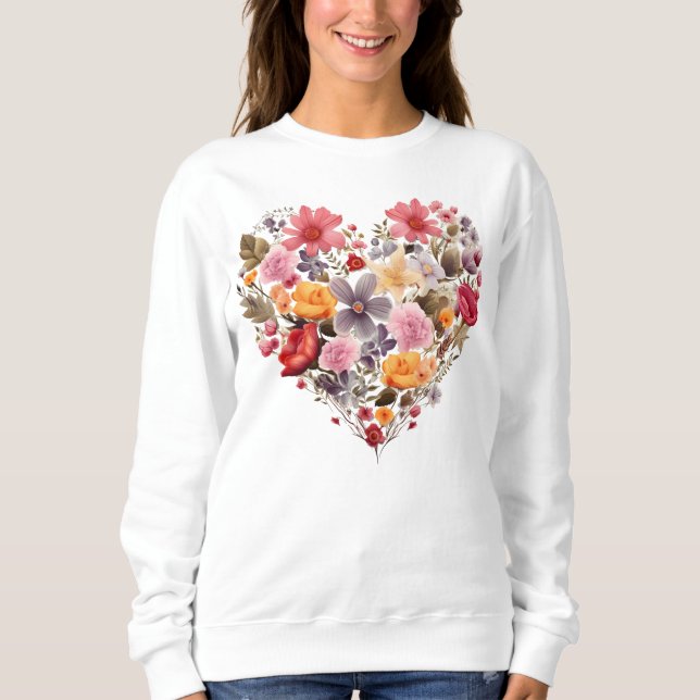 Sudadera Flor silvestre Cosy Sweatshirt Floral Print Women' (Anverso)