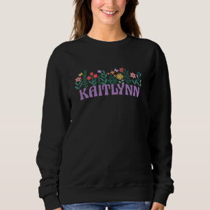 Sudadera Flor silvestre Kaitlynn Primer nombre Día de la Ma