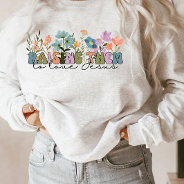 Sudadera Flor silvestre mamá cristiana