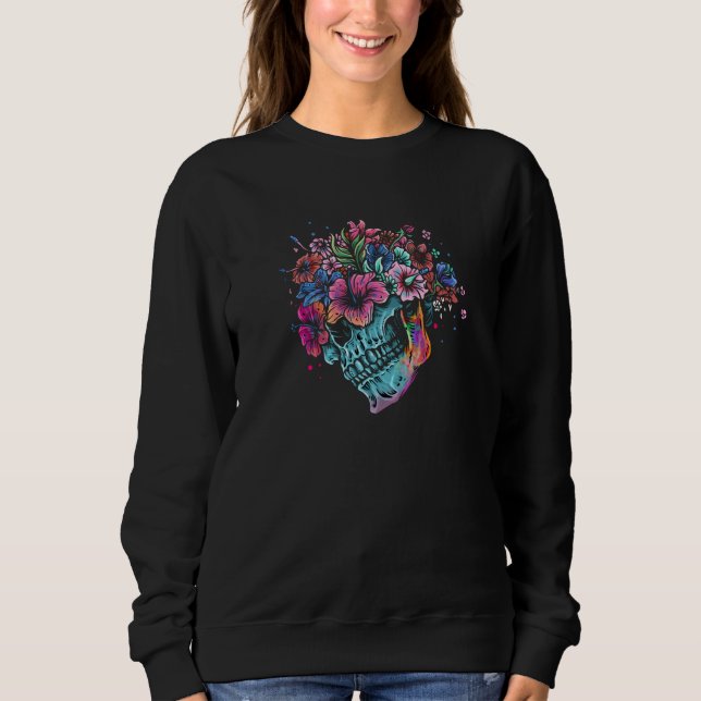 Sudadera Flor Skull (Anverso)