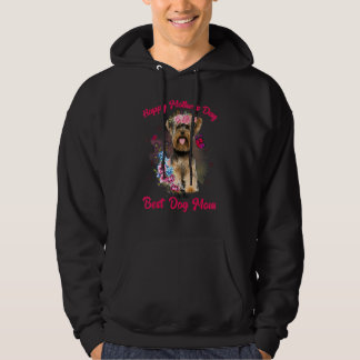 Sudadera Flor Terrier de Yorkshire feliz Día de la Madre al