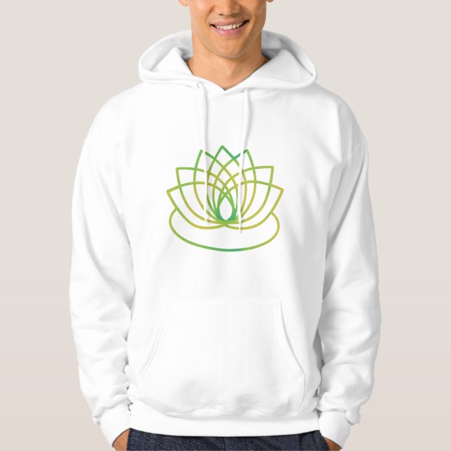 Sudadera Flor verde y amarilla de Lotus (Anverso)