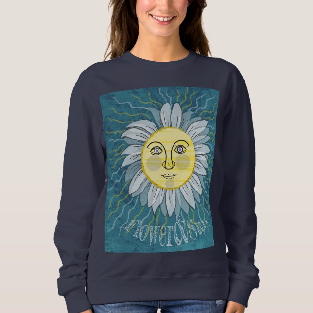 Sudadera Flor y sol - Naturaleza (Anverso)