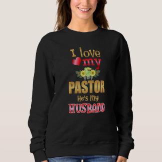 Sudadera Floral amo a mi pastor es mi marido predicador W