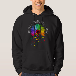 Sudadera Floral Autism Awareness Daisy Flower For Mom Women