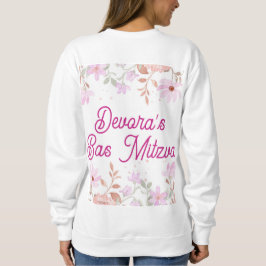 Sudadera floral bas mitzva