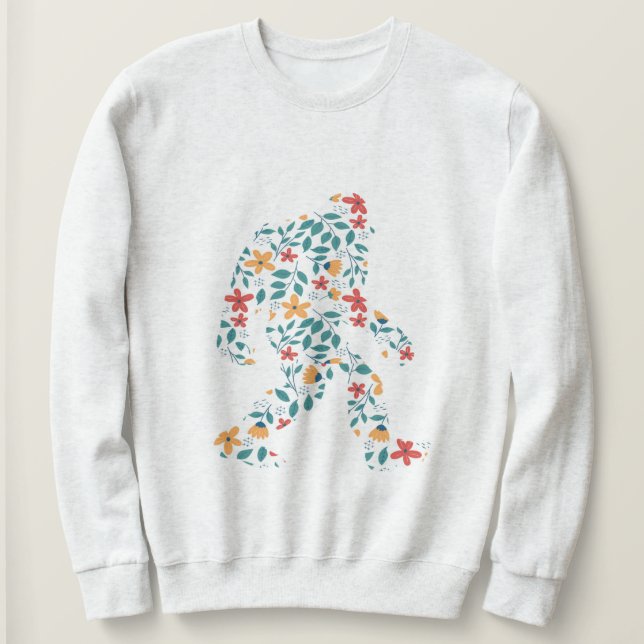 SUDADERA FLORAL BIGFOOT (Anverso del diseño)