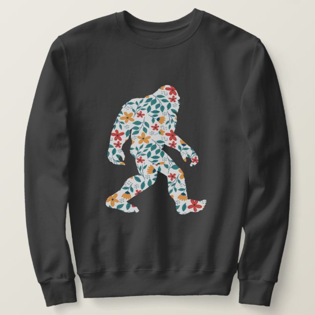 SUDADERA FLORAL BIGFOOT (Anverso del diseño)