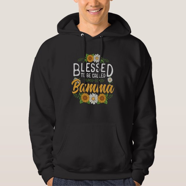 Sudadera Floral Blessed to Be Called Bamma Mothers Day Wome (Anverso)