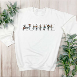 Sudadera Floral Boho Minimal Auntie Sweatshirt