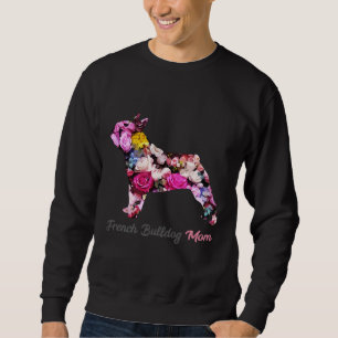 Sudadera Floral Bulldog francés Mamá 68