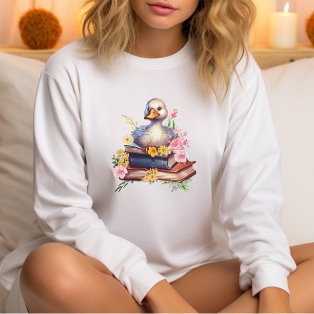 Sudadera Floral cuta de la hojaldre del libro (Subido por el creador)
