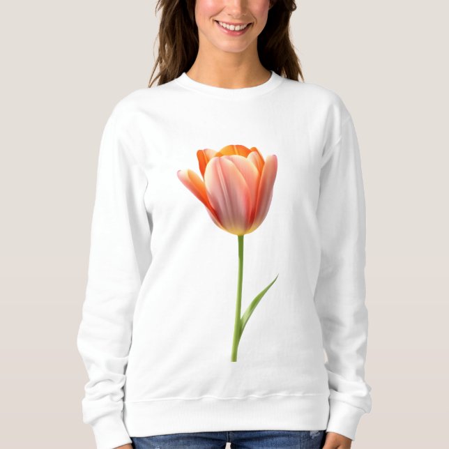 Sudadera Floral de flor y de flor (Anverso)