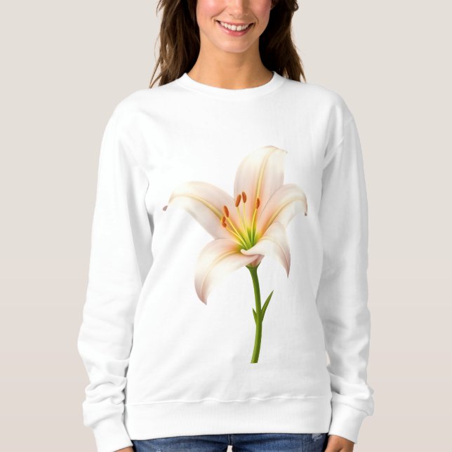 Sudadera Floral de flor y de flor (Anverso)