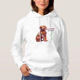 Sudadera Floral Dog Hoodie | Cute Flower Puppy Sweatshirt