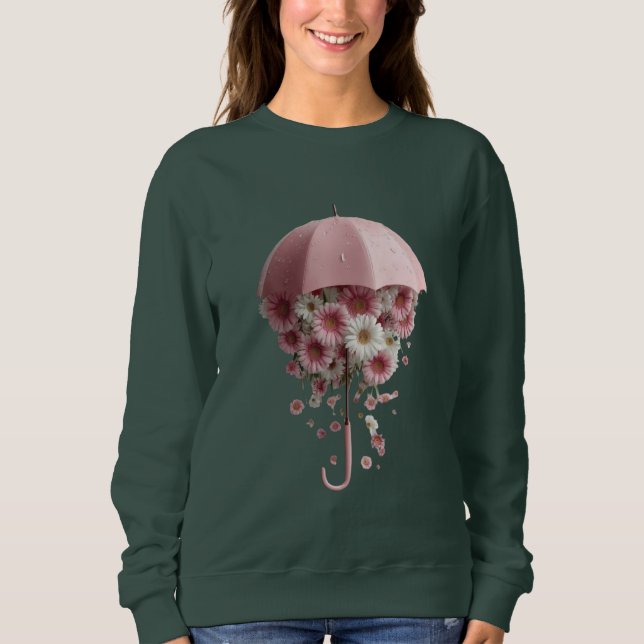 Sudadera Floral Downpour Bloomfall Sheltered by Spring Wher (Anverso)
