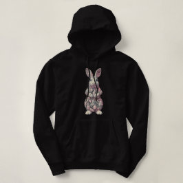 Sudadera Floral Easter Bunny Made of Flowers and Easter Egg