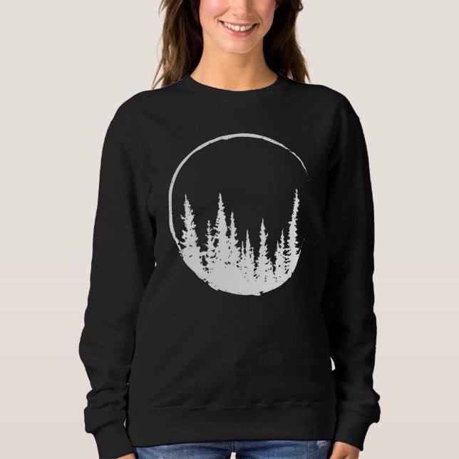 Sudadera Floral Forest Circle Tree Loving Forest Tree (Anverso)