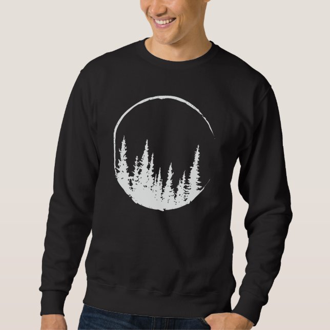 Sudadera Floral Forest Circle Tree Loving Forest Tree (Anverso)