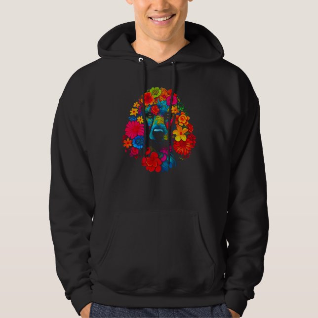 Sudadera Floral Poodle Dog (Anverso)