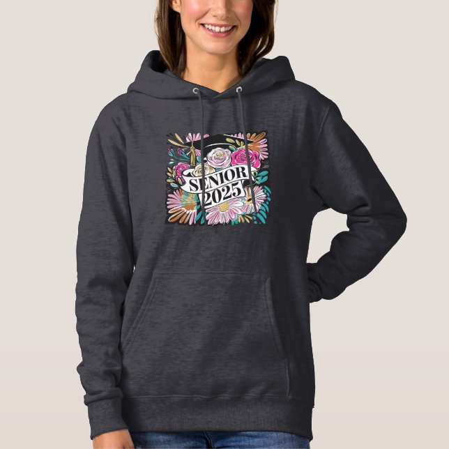 Sudadera Floral Senior 2025 Sweatshirt (Anverso)