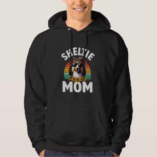Sudadera Floral Shetland Sheepdog Mama Retro Sheltie Mom Mo