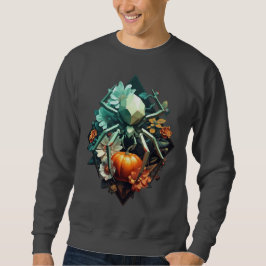 Sudadera Floral Spider Pumpkin Pixel Art