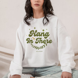 Sudadera Floral verde retro 'colgar ahí' personalizado