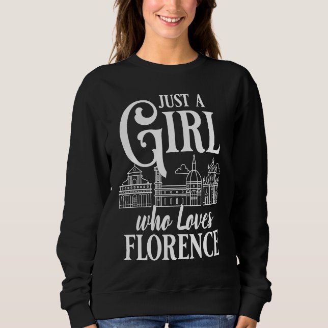 Sudadera Florence Italy City Skyline Map Travel (Anverso)