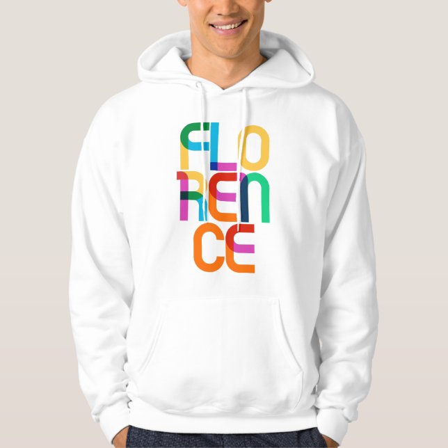 Sudadera Florence Italy Pop Art Letters (Anverso)