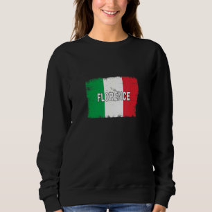 Sudadera Florencia Italia Ciudad con bandera italiana