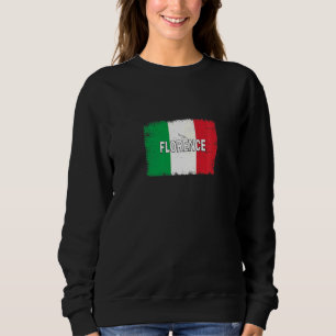 Sudadera Florencia Italia Ciudad con bandera italiana