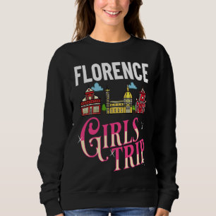 Sudadera Florencia Italia Viaje Ciudad Mapa Horizonte Viaje