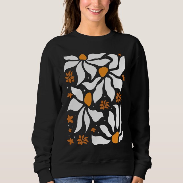 Sudadera Flores Art Nouveau Deco Boho Wildflowers Floral (Anverso)