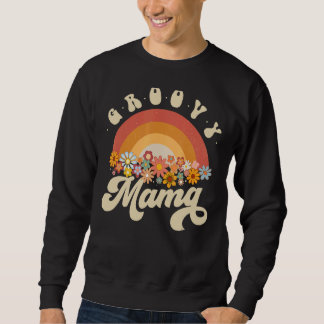 Sudadera Flores color arcoiris Groovy Mama Retro