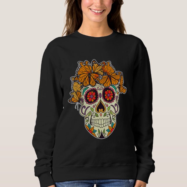 Sudadera Flores coloridas de la imaginación (Anverso)