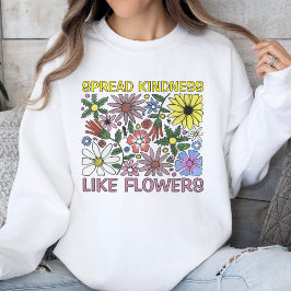 Sudadera Flores coloridas de moda floral de la amabilidad