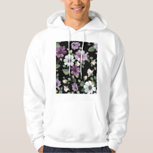 Sudadera Flores Cosmos Elegantes: Sin Marea acuarela.