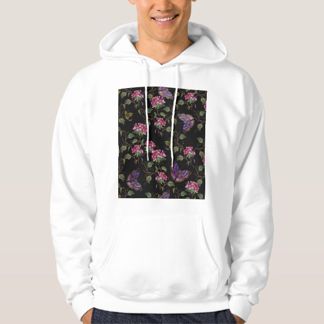 Sudadera Flores Datura Borradas: Arte Botánico (Anverso)