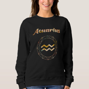 Sudadera Flores de Aquarius Zodiac